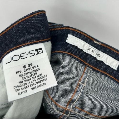 Joe’s Chelsea Skinny Jeans Ryder Dark Wash Blue Distressed Stretch Pocket 29 - Picture 12 of 12