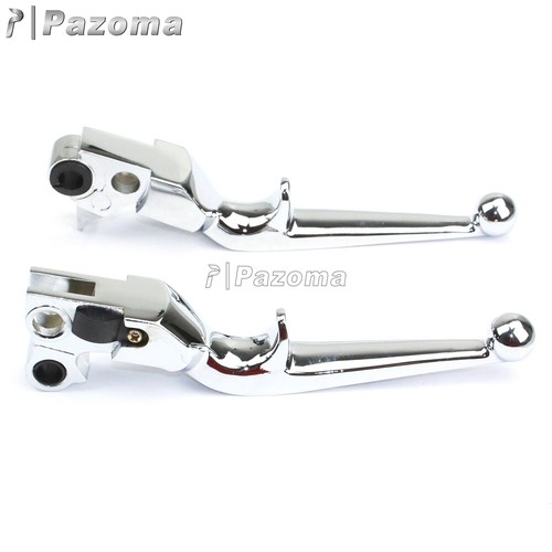 Chrome Hand Lever Clutch Brake Lever Fits Harley Davidson Softail 1996-2010 - Picture 5 of 6