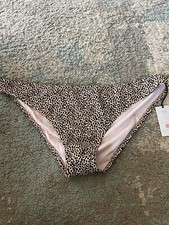 Women's Size XL 16-18 Cheeky Bikini Bottom Shade Shore Cheetah Low Coverage