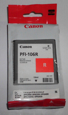 Canon PFI-106R Tinte red rot iPF 6300 6350 6400 SE 6450 ImagePrograf OVP 2023