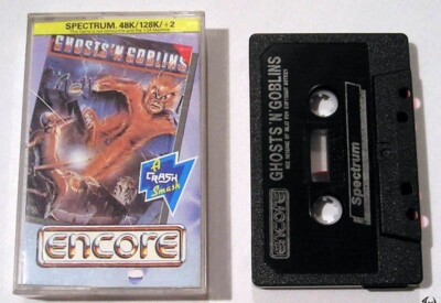 Sinclair ZX Spectrum 48K Game - GHOSTS 'N GOBLINS - Encore - Tested & Working