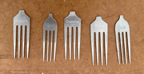 Juego de 5 piezas de tabla de queso bandeja de exhibición de paleta de madera maciza para servir Foto 2 de 3