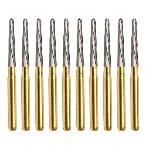 10pcs Dental Trimming Finishing Burs Carbide FG ENDO-Z Dentistry Surgery Tools - Foto 5 di 12
