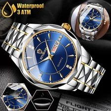 Waterproof Men's Watch Classic Stainless Steel Quartz Luminous Business Luxury