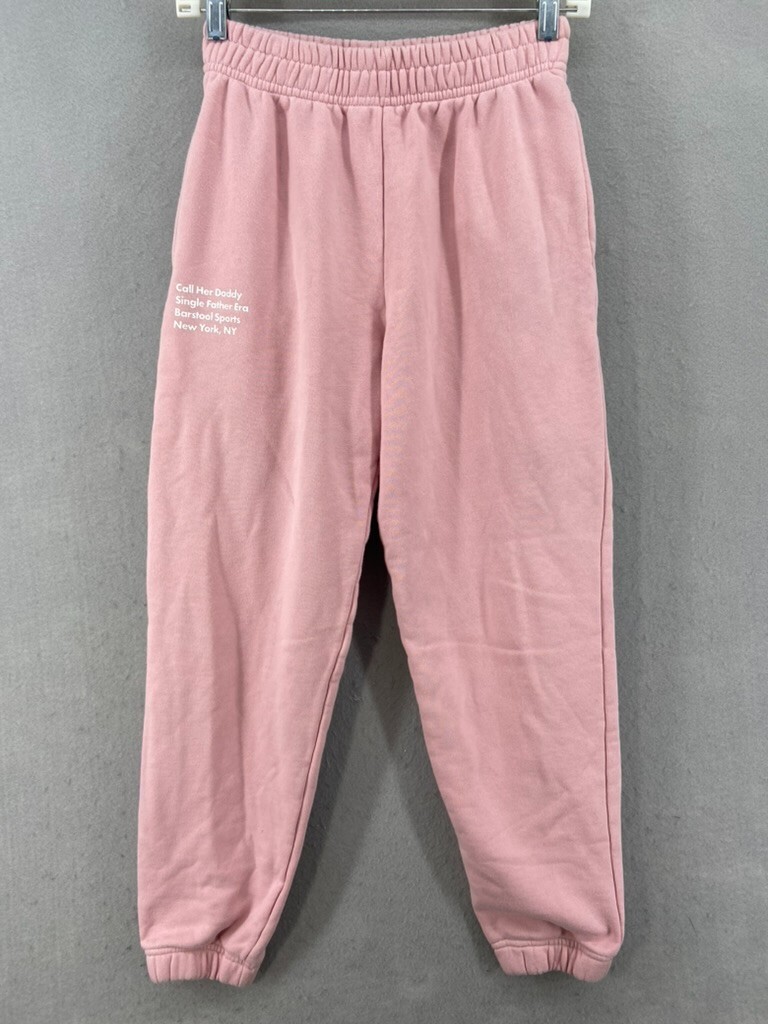Barstool Sports Sweatpants Womens Sz XS Pink Call Her Daddy Joggers Heavy  Weight