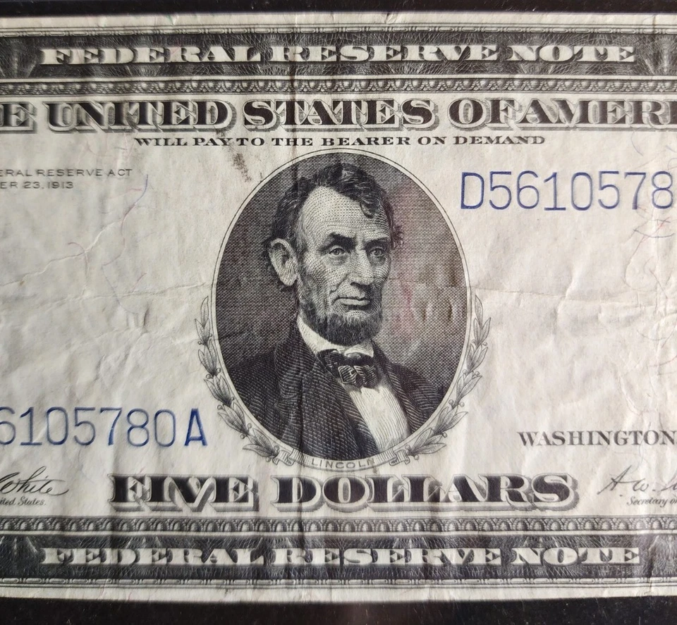 FR. 859a $5 1914 Federal Reserve Note Cleveland PMG VF30. Our T2799 - Image 4 of 4