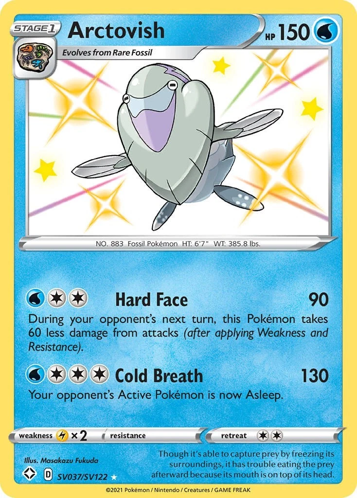 arctovish pokemon card value V 176/203 Ultra Rare (SWSH Evolving Skies) + 1x TitanCards Toploader Eske Yoshinob SWSH07 Arctovish V Pokmon TCG Cards
