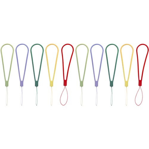 10 Pcs Mobile Phone Straps Silicone Hanging Rope Universal Lanyard