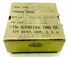 Geometric 1"-18   1" D Chaser Set for Carbon Steel