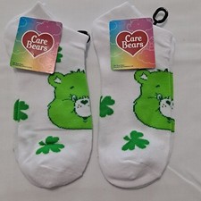 Women CARE BEARS 9-11 No-Show SOCKS Shoe Size 4-10 St Patrick's Day Irish Ankle