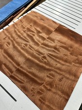 Pommele Sapele Raw Wood Veneer 7 sheets 20'' x 10'' 319T