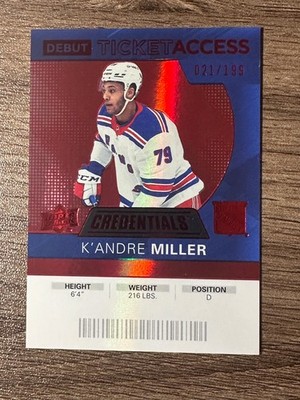 2021-22 Upper Deck Credentials - 2020-21 Debut Ticket Access K'Andre Miller #133