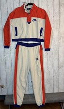 Nike Tracksuit Women Medium Color block Polar Fleece Jogger Crop Top Vtg Y2K