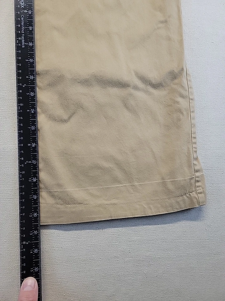 Pantalones chinos Ann Taylor LOFT Marisa pierna ancha mujer 8 caqui beige  Foto 3 de 4