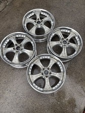 Rare Original Work Euroline Kh 19 Inch 7.5jj 44 Pcd114.3 5h 4 Pieces With Center