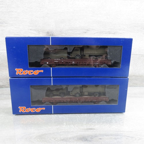 ROCO 66010 unbenutzt - H0 - ÖBB - 2-tlg. Set Güterwagen - OVP - #BU24260 | Condition: Gebraucht