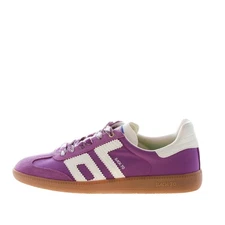 BACK 70 women shoes Ghost 18 sneaker in purple fabric and suede with white