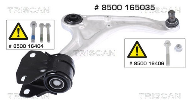 Querlenker Dreieckslenker Triscan 8500 165035 FüR Ford Mondeo 5 CD Turnier CF CE-image