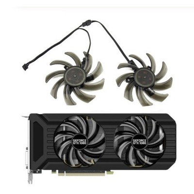 Pairs Fan For Palit GeForce GTX1060 GTX1080 GTX1070Ti 8G Dual GA91S2U GA91S2H #p