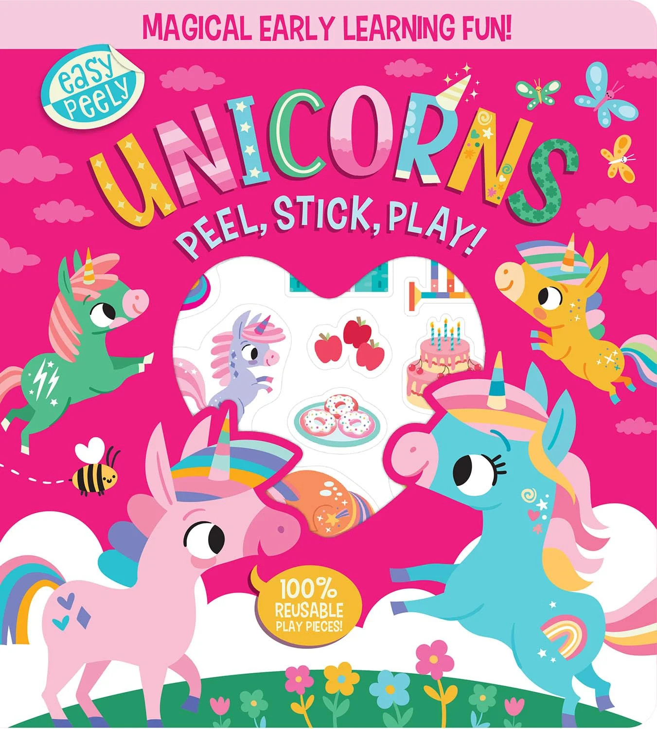 Easy Peely Unicorns  Peel, Stick, Play! Sparkly Sticker Activity Book fo | TODO