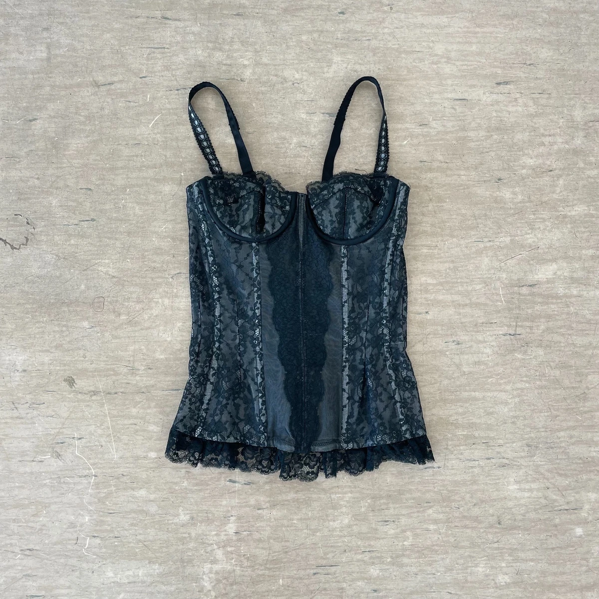Soutien-gorge Corset Triumph Vintage Touch CRS – Noir, Taille 75C, Neuf Avec étiquette