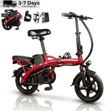 Adult folding electric bicycle, 48V 15Ah battery, 500W motor, 14 inch tires