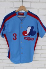 1981 Rodney Scott Montreal Expos game used worn road jersey Beal Collection