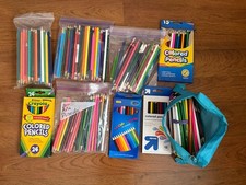 4 Lbs Colored Pencil Lot - Art Drawing Pencils - Various Brands - Some Brand New