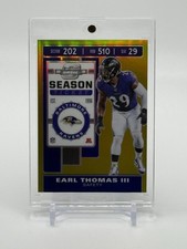 2019 Panini Contenders Optic EARL THOMAS III Season Ticket Gold #1/10 - RAVENS