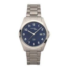 Herrenuhr Quarz Titan Saphirglas Datum bis 10 bar wasserdicht ADORA 1-201961-001