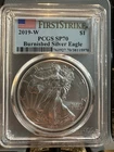 2019-W Burnished Silver American Eagle SP70 FS PCGS