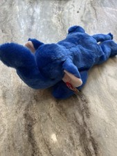 Ty Beanie Buddies Peanut the Royal Blue Elephant Plush Toy 1998 Stuffed Animal