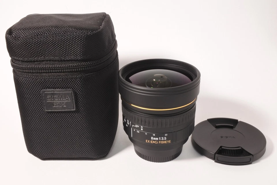[MINT w/Case] Sigma 8mm f/3.5 EX DG Fisheye AF Lens for Nikon From JAPAN - Image 2 of 4