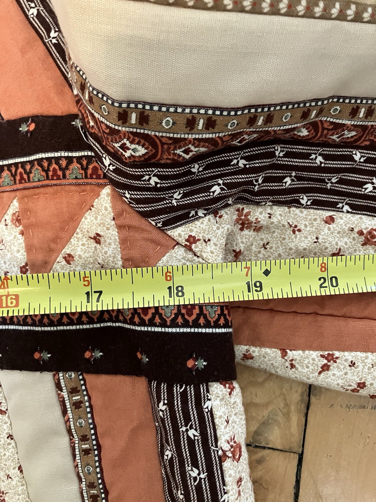 Vintage 70’s Quilted Handmade Patchwork Coat Cali… - image 12