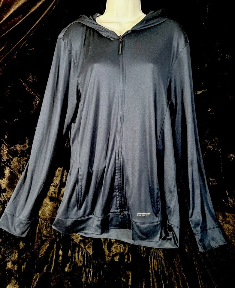 Chaqueta Cuddl Duds Bolsillos Atletismo Sudadera con Capucha Abrigo Talla Mediana Infrarrojo Mejorar Nuevo sin Etiquetas Foto 2 de 4