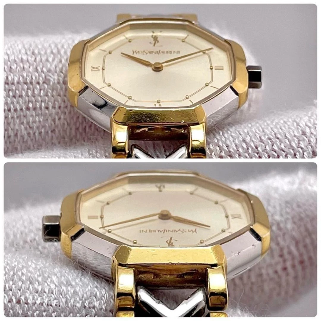 SAINT LAURENT (YSL) Orologio Yves Saint Laurent Ottagono Oro Romano YSL Donna Quarzo AB Condizione
