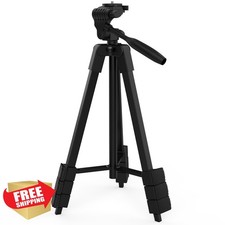DEGLASERS Laser Level Tripod 1/4"-20 Mount Aluminum 18" Adjustable Black