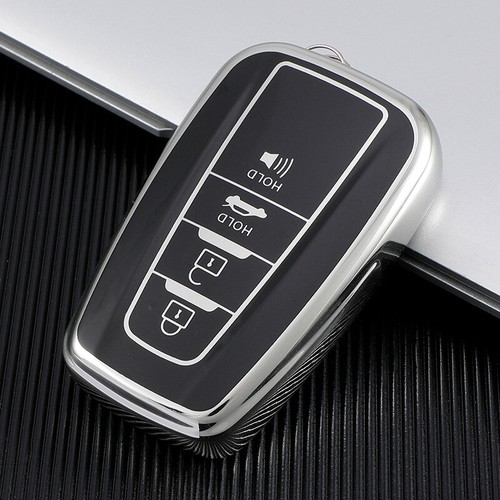 TPU Remote Key Fob Case Cover 4 Button For Toyota Highlander Camry Corolla RAV4 - Picture 3 of 16