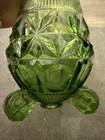 Chunky LE Smith Diamond Butt Three 3 Wheeler Green  Swung Vase 15.25” — photo 5