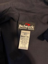 Bulwark FR Jacket L-Reg Navy Flame Resistant Bomber Workwear JNJ8NV3