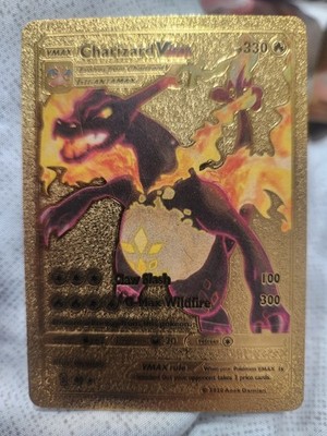 Pokemon Card Charizard VMAX Gold Foil 43,330HP, Gigantamax Wildfire