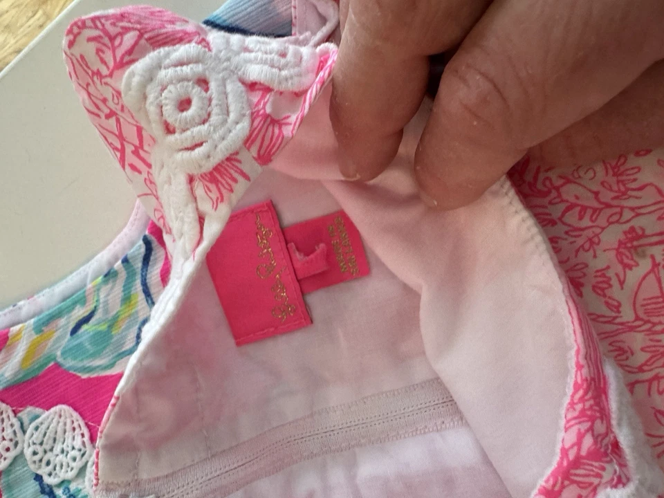 Lote De 3 Vestidos Lilly Pulitzer Niñas Langosta Amor Paraíso Encontrados Pb Aniversario Foto 2 de 4