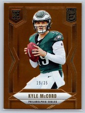 2025 Panini Donruss Elite Kyle McCord RC Bronze /35 Jersey # Eagles SSP