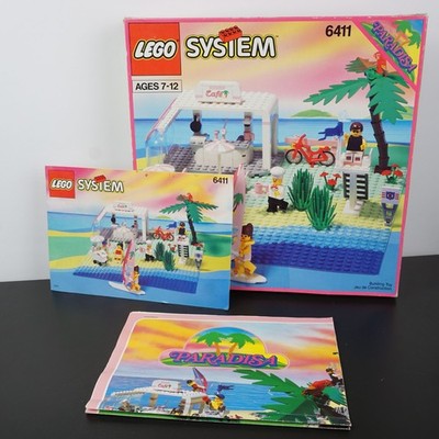 VINTAGE 1992 LEGO SYSTEM Paradisa 6411 [Box + Instructions + Poster Only] READ