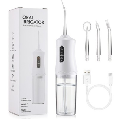 Water Flosser Pick Dental Oral Irrigator Travel Teeth Cleaner Flosswith 4 Tips