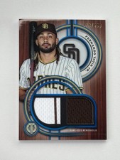 2025 Topps Tribute Dual Relics Card Blue Fernando Tatis Jr. /150 - Slam Diego