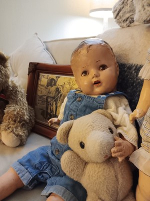 Vintage 1930's Composition Boy Doll