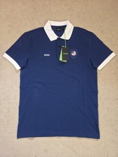 BOSS by Hugo Boss Men's Paddy USA Country Flag Trim Polo Shirt M