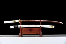 Japanese samurai sword handmade forging, film props, cold weapons, handicrafts