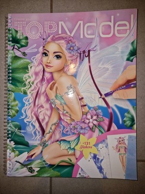 Depesche 12046 TOPModel Designer Malbuch mit Sticker Aufkleber 110 Seiten Neu